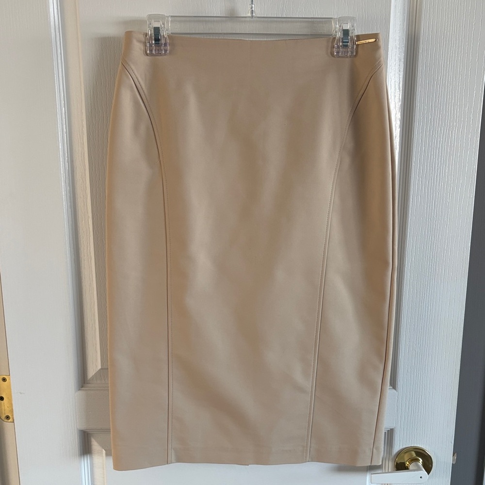 🆕 Elie Tahari Tan Pencil Skirt